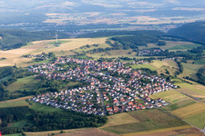 Vue aérienne de Champs agricoles et surfaces utilisables à Martinshöhe dans le département Rhénanie-Palatinat, Allemagne