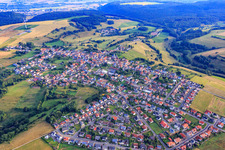 Vue aérienne de Martinshöhe dans le département Rhénanie-Palatinat, Allemagne