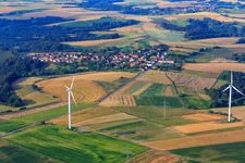 Vue aérienne de Lambsborn dans le département Rhénanie-Palatinat, Allemagne