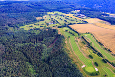 Vue aérienne de Site du terrain de golf GC Edelstein Hunsrück eV à Kirschweiler dans le département Rhénanie-Palatinat, Allemagne