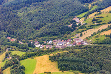 Vue aérienne de Unterjeckenbach dans le département Rhénanie-Palatinat, Allemagne