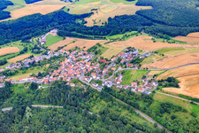 Vue aérienne de Einöllen dans le département Rhénanie-Palatinat, Allemagne