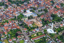 Vue aérienne de Nouveau chantier à Goethestr à Kandel dans le département Rhénanie-Palatinat, Allemagne
