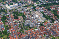 Vue aérienne de Nouveau chantier en centre-ville à Kandel dans le département Rhénanie-Palatinat, Allemagne
