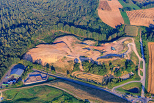 Vue aérienne de Centre d'élimination des déchets de Hohberg à le quartier Nordstadt in Pforzheim dans le département Bade-Wurtemberg, Allemagne