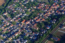 Vue aérienne de Südendstr à Gondelsheim dans le département Bade-Wurtemberg, Allemagne
