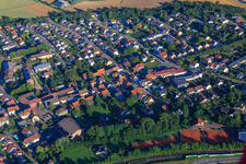 Vue aérienne de Bruchweg à Gondelsheim dans le département Bade-Wurtemberg, Allemagne