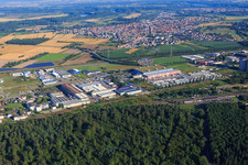 Vue aérienne de Pfaudler GmbH et Baz International Logistic Inc. & Co. KG à Waghäusel dans le département Bade-Wurtemberg, Allemagne