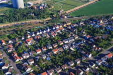 Vue aérienne de Marienstr à Waghäusel dans le département Bade-Wurtemberg, Allemagne