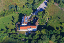Vue aérienne de Moulin de Zeiskam à Zeiskam dans le département Rhénanie-Palatinat, Allemagne