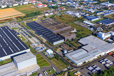 Vue aérienne de K2 Packaging GmbH & Co. KG à le quartier Offenbach in Offenbach an der Queich dans le département Rhénanie-Palatinat, Allemagne