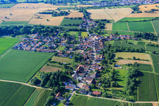 Vue aérienne de Niederotterbach dans le département Rhénanie-Palatinat, Allemagne