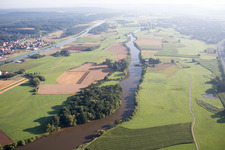 Vue aérienne de Möhrendorf dans le département Bavière, Allemagne