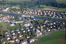 Vue aérienne de Möhrendorf dans le département Bavière, Allemagne