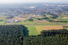 Vue aérienne de Aéroport à Herzogenaurach dans le département Bavière, Allemagne