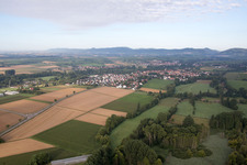 Quartier Billigheim in Billigheim-Ingenheim dans le département Rhénanie-Palatinat, Allemagne vu d'un drone