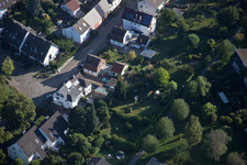 Vue aérienne de Nouveau chemin à le quartier Hohenwettersbach in Karlsruhe dans le département Bade-Wurtemberg, Allemagne