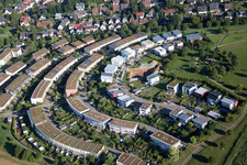 Quartier Hohenwettersbach in Karlsruhe dans le département Bade-Wurtemberg, Allemagne d'un drone
