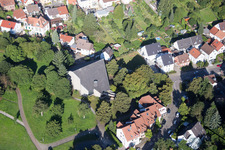 Quartier Hohenwettersbach in Karlsruhe dans le département Bade-Wurtemberg, Allemagne vue du ciel
