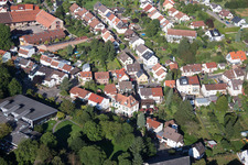 Enregistrement par drone de Quartier Hohenwettersbach in Karlsruhe dans le département Bade-Wurtemberg, Allemagne