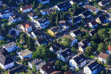 Photographie aérienne de Hellenstr à le quartier Wolfartsweier in Karlsruhe dans le département Bade-Wurtemberg, Allemagne