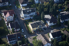 Quartier Wolfartsweier in Karlsruhe dans le département Bade-Wurtemberg, Allemagne vue d'en haut