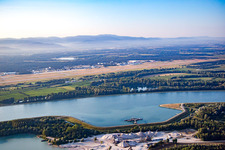 Vue aérienne de Aéroport de Baden à le quartier Söllingen in Rheinmünster dans le département Bade-Wurtemberg, Allemagne