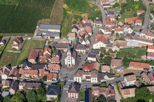 Photographie aérienne de Champs agricoles et surfaces utilisables à Rorschwihr dans le département Haut-Rhin, France