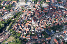 Vue oblique de Knittlingen dans le département Bade-Wurtemberg, Allemagne