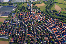 Vue aérienne de Vue d'ensemble de la ville depuis le sud-ouest à Murr dans le département Bade-Wurtemberg, Allemagne