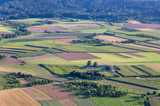 Vue oblique de Aéroport Backnang-Heiningen à le quartier Heiningen in Backnang dans le département Bade-Wurtemberg, Allemagne