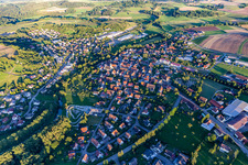 Vue aérienne de Bühlertann dans le département Bade-Wurtemberg, Allemagne