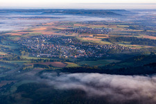 Vue aérienne de Rosengarten dans le département Bade-Wurtemberg, Allemagne