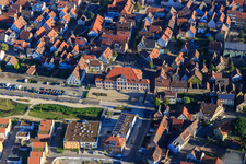 Vue aérienne de Château Stadion sur la Bleichwiese à Bönnigheim dans le département Bade-Wurtemberg, Allemagne