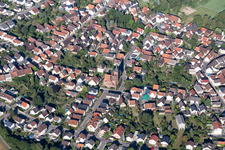 Vue aérienne de Quartier Staffort in Stutensee dans le département Bade-Wurtemberg, Allemagne