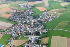 Vue aérienne de Quartier Liggersdorf in Hohenfels dans le département Bade-Wurtemberg, Allemagne