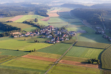 Vue aérienne de Du sud à le quartier Otterswang in Pfullendorf dans le département Bade-Wurtemberg, Allemagne