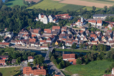 Vue aérienne de Château Scheer à Scheer dans le département Bade-Wurtemberg, Allemagne