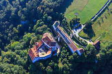 Photographie aérienne de Auberge de jeunesse DJH Burg Wildenstein à Leibertingen dans le département Bade-Wurtemberg, Allemagne