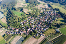 Vue aérienne de Quartier Weiler in Moos dans le département Bade-Wurtemberg, Allemagne