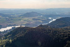 Vue aérienne de Stein am Rhein dans le département Schaffhouse, Suisse