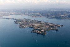 Vue aérienne de Quartier Niederzell in Reichenau dans le département Bade-Wurtemberg, Allemagne