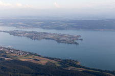 Vue oblique de Reichenau dans le département Bade-Wurtemberg, Allemagne