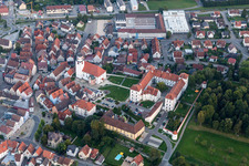 Vue aérienne de Parc du Château du Château Meßkirch à Meßkirch dans le département Bade-Wurtemberg, Allemagne
