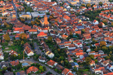 Vue aérienne de Wegelnburgstr à Kandel dans le département Rhénanie-Palatinat, Allemagne