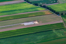 Vue aérienne de Chantier de construction à Hatzenbühl dans le département Rhénanie-Palatinat, Allemagne