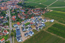 Vue aérienne de Nouvelle zone de développement Am Wingertsberg à Insheim dans le département Rhénanie-Palatinat, Allemagne