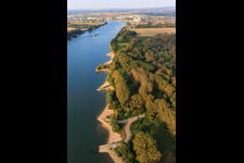 Vue oblique de Hamm am Rhein dans le département Rhénanie-Palatinat, Allemagne