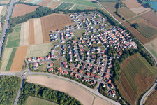 Quartier Hardtwald in Neupotz dans le département Rhénanie-Palatinat, Allemagne d'un drone