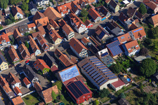 Image drone de Halles agricoles à Hintergraben à Kandel dans le département Rhénanie-Palatinat, Allemagne